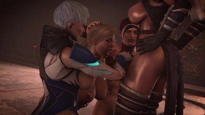 Видео с участием героинь игры Мортал Комбат: Китана, Милена, Соня, Джейд и Лю Канг, приятно удивит ценителей.