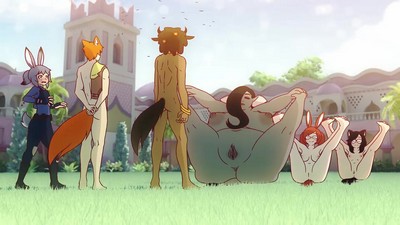 Арт-эротический анимационный фильм "Зверополис" в стиле хентай.