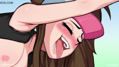 Хильда, тренер Покемонов, ведет интимную связь со своим партнером при наличии своего покемона.