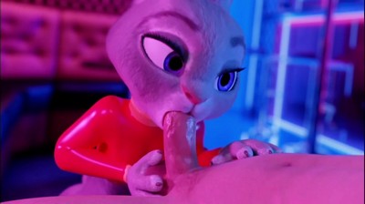 Джуди Хоппс проводит оральный секс.