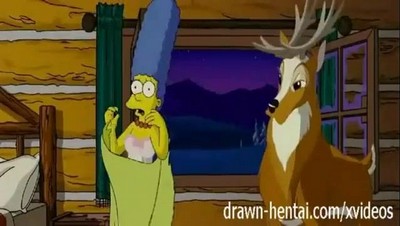 Смотрите онлайн порно с героями мультсериала Симпсоны.