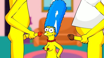 Мардж Симпсон, персонаж мультфильма Симпсоны, вовлечена в 3D порно онлайн с другими персонажами, такими как Гомер, Барт, Лиза и жители Спрингфилда.