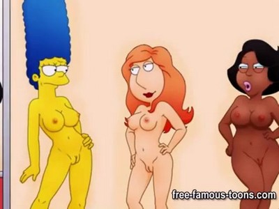 На нашем сайте вы найдете лучшие порно видео с персонажами из мультфильма Гриффины и Симпсоны.