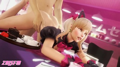 Официантка d.