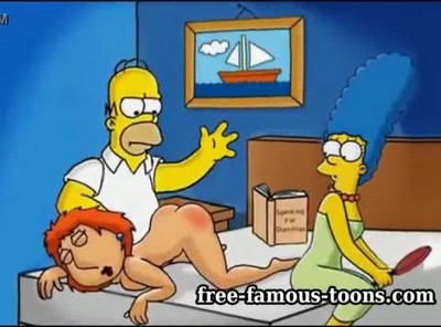 Гриффины и Симпсоны – мультяшное соединение, включающее персонажей из мультсериала Симпсоны, таких как Гомер, Мардж, Барт, Лиза, и другие.