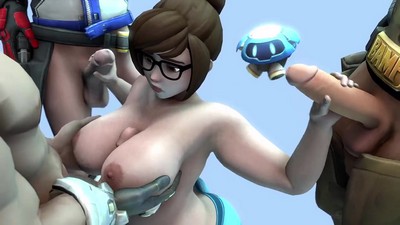 Герои из Overwatch поочередно сражаются с мощными противниками.