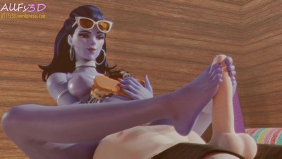 Видео "caught shoe sniffing by widow part 3 - allfy3d" представляет собой 3D порно с персонажами из игры Overwatch.