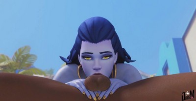 Deepthroating with Widowmaker.