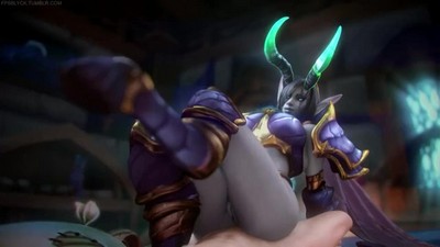 Анимационное видео длительностью 3 минуты с персонажами из компьютерной игры Warcraft.