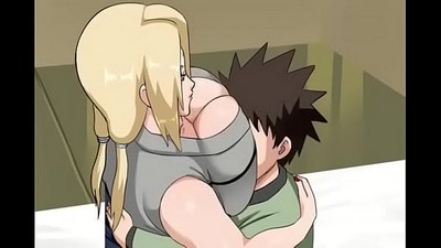 Анимированное видео с героями аниме Наруто в 3D формате.