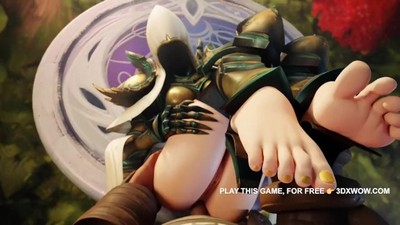 "Warcraft - 3D Porn Video Game with Fantasy Characters.