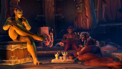 Коллекция женских Орков из игры Warcraft, известной также как WOW.