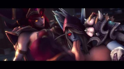 Анимационное порно с персонажами из фэнтезийной игры Warcraft.