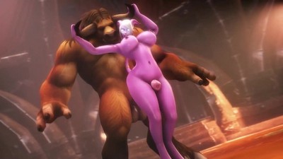 Анимационное видео с героями игры Warcraft.