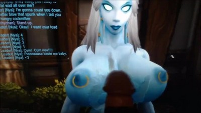 Анимация с персонажами из компьютерной игры WOW.