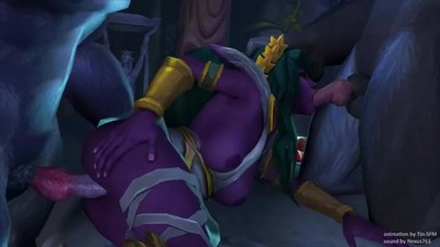 Анимация Tyrande в мире Warcraft [3 минуты].