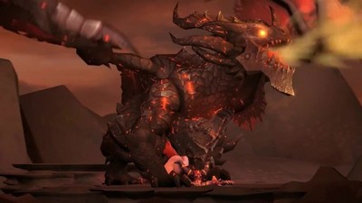 3D групповой секс с персонажами компьютерной игры Варкрафт.
