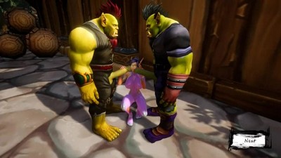 Часть 1: Чувственная эротическая сцена с персонажами из игры Warcraft.