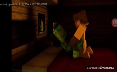 3D хентай порно с персонажами игры Майнкрафт: Дженни, Крипер, Алекс и другие герои.