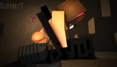 3D порно с персонажами Майнкрафт!