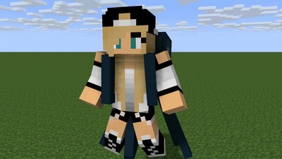 Она всегда готова использовать большие щупальца из игры Minecraft.