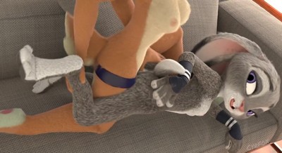 Аниме порно с персонажами Лолой Банни и Джуди Хоппс.